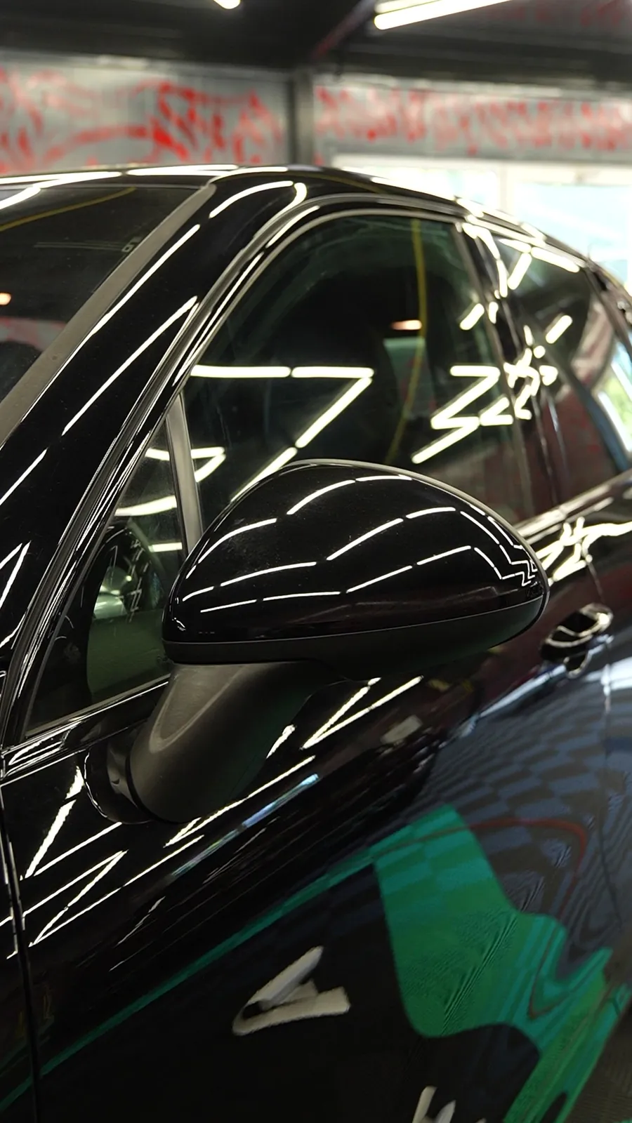 Deep gloss on black paint