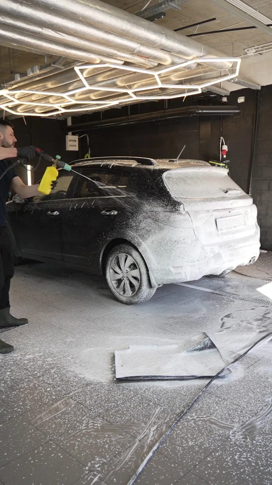 Active foam on the whole body