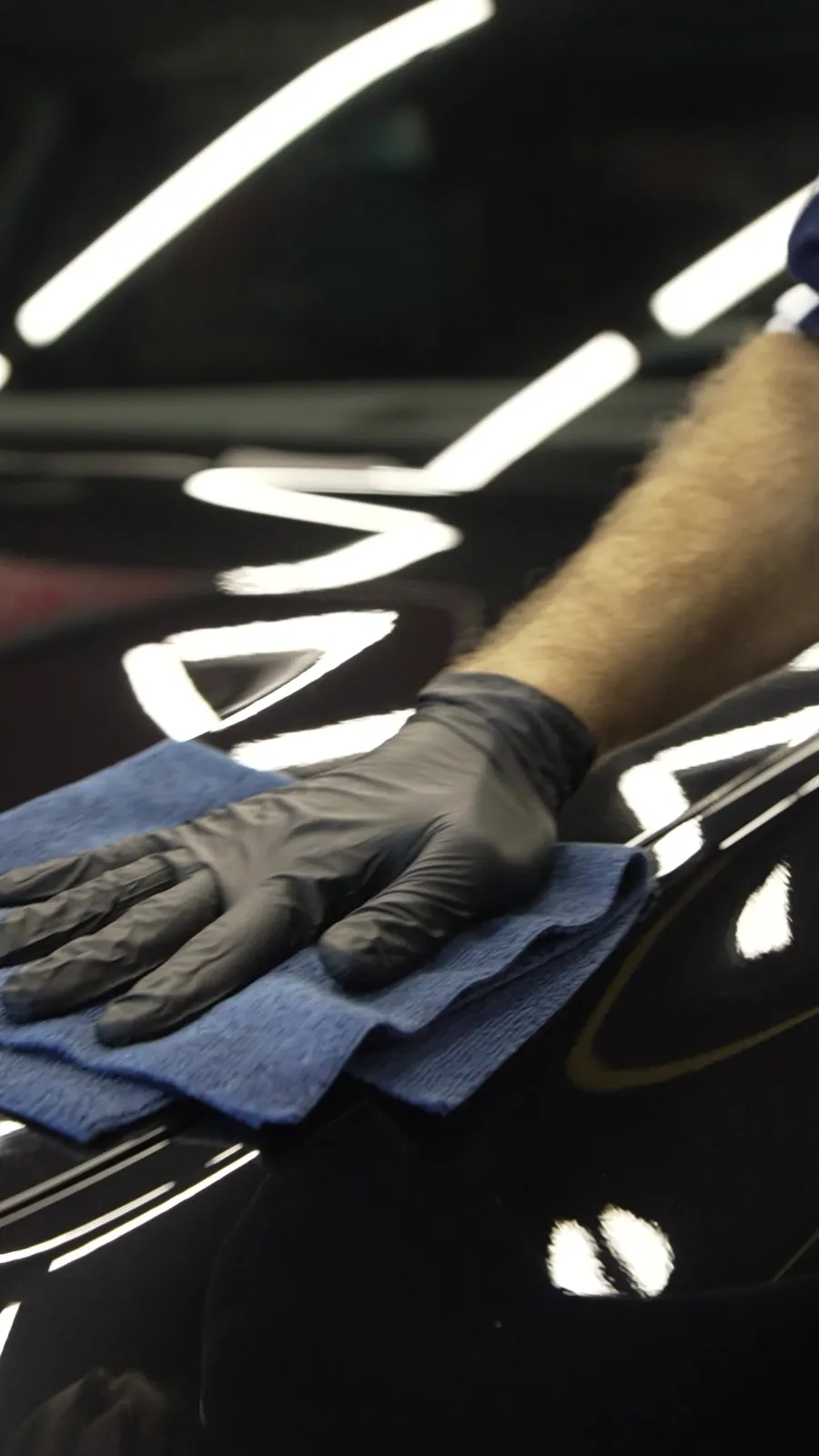 Hand finishing of the surface