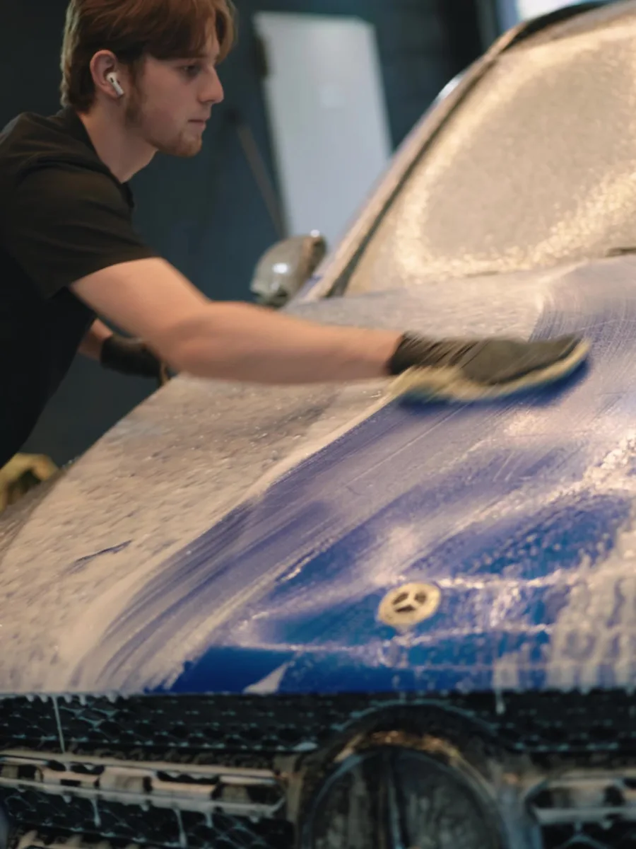 Paint polishing at the Kraken Detailing studio, Kraków