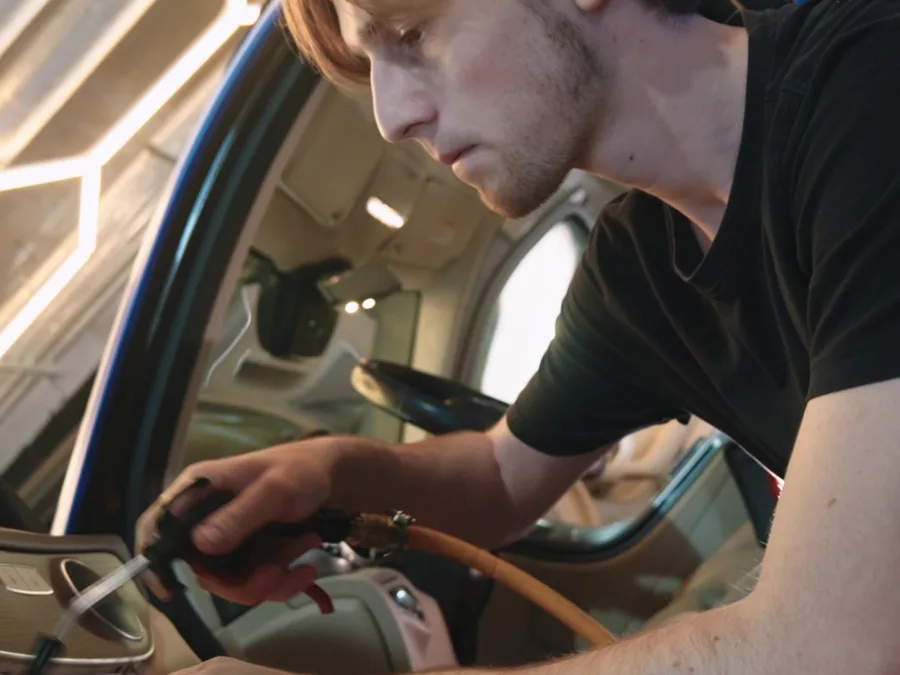 Frame from work at the Kraken Detailing studio